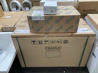 Lot 412  
            Marchington SR19 - Delivery or Collection 

                
WALL HUNG 2 DRAWER COUNTER TOP SINK UNIT IN MATT WHITE & GLOSS GREY 1010 X 470MM ...