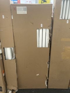 Lot 436  
            Marchington SR19 - Delivery or Collection 

                
WHITE VERTICAL DOUBLE OVAL TUBED RADIATOR 1600 X 590MM - RRP £730: LOCATION - RAC...