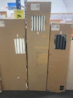 Lot 437  
            Marchington SR19 - Delivery or Collection 

                
TRADITIONAL VERTICAL 8 X 3 COLUMN CAST IRON STYLE RADIATOR IN WHITE 1800 X 380MM ...