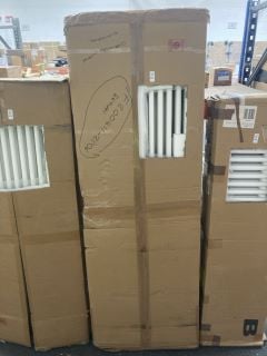 Lot 445  
            Marchington SR19 - Delivery or Collection 

                
TRADITIONAL VERTICAL 12 X 3 COLUMN CAST IRON STYLE RADIATOR IN WHITE 1800 X 560MM...