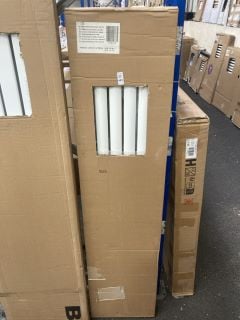 Lot 449  
            Marchington SR19 - Delivery or Collection 

                
WHITE VERTICAL SINGLE OVAL TUBED RADIATOR 1600 X 354MM - RRP £499: LOCATION - RAC...