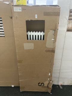 Lot 455  
            Marchington SR19 - Delivery or Collection 

                
TRADITIONAL HEATED TOWEL RADIATOR IN CHROME WITH A 6 X 2 COLUMN CAST IRON STYLE C...