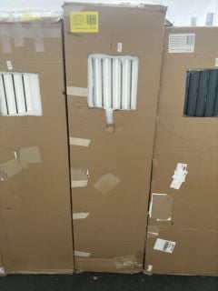 Lot 462  
            Marchington SR19 - Delivery or Collection 

                
WHITE VERTICAL SINGLE OVAL TUBED ELECTRICALLY HEATED ALUMINUM RADIATOR 1780 X 472...