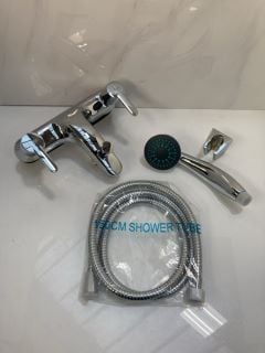 Lot 549  
            Marchington SR19 - Delivery or Collection 

                
DECK MOUNTED BSM IN CHROME WITH SHOWER HANDSET, HOSE & WALL MOUNTING BRACKET - OR...