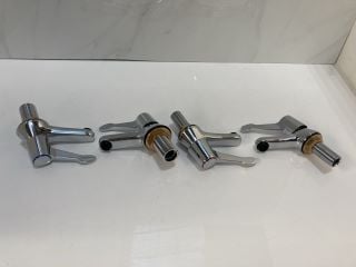 Lot 567  
            Marchington SR19 - Delivery or Collection 

                
SET OF LEVER ACTION BATH & BASIN PILLAR TAPS IN CHROME - RRP £210: LOCATION - RAC...