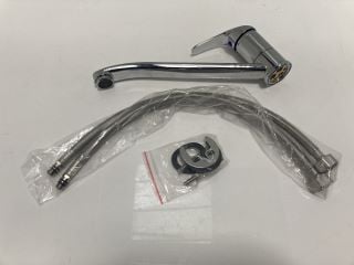 Lot 593  
            Marchington SR19 - Delivery or Collection 

                
MONO KITCHEN SINK MIXER TAP IN CHROME WITH SWIVEL SPOUT - ORIGINAL RRP £145: LOCA...