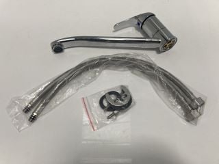 Lot 603  
            Marchington SR19 - Delivery or Collection 

                
MONO KITCHEN SINK MIXER TAP IN CHROME WITH SWIVEL SPOUT - ORIGINAL RRP £145: LOCA...