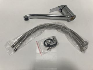 Lot 604  
            Marchington SR19 - Delivery or Collection 

                
MONO KITCHEN SINK MIXER TAP IN CHROME WITH SWIVEL SPOUT - ORIGINAL RRP £145: LOCA...