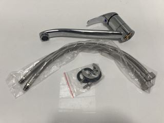 Lot 605  
            Marchington SR19 - Delivery or Collection 

                
MONO KITCHEN SINK MIXER TAP IN CHROME WITH SWIVEL SPOUT - ORIGINAL RRP £145: LOCA...