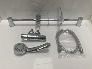 Lot 620  
            Marchington SR19 - Delivery or Collection 

                
THERMOSTATIC BAR SHOWER VALVE IN CHROME WITH SHOWER SLIDE RAIL KIT, MULTI FUNCTIO...