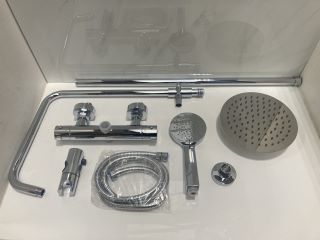 Lot 626  
            Marchington SR19 - Delivery or Collection 

                
THERMOSTATIC BAR SHOWER VALVE IN CHROME WITH RISER RAIL, ROUND FIXED SHOWER HEAD,...
