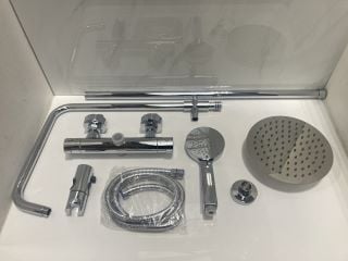 Lot 629  
            Marchington SR19 - Delivery or Collection 

                
THERMOSTATIC BAR SHOWER VALVE IN CHROME WITH RISER RAIL, ROUND FIXED SHOWER HEAD,...