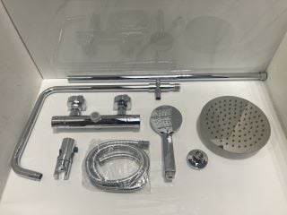 Lot 630  
            Marchington SR19 - Delivery or Collection 

                
THERMOSTATIC BAR SHOWER VALVE IN CHROME WITH RISER RAIL, ROUND FIXED SHOWER HEAD,...