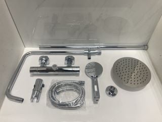 Lot 635  
            Marchington SR19 - Delivery or Collection 

                
THERMOSTATIC BAR SHOWER VALVE IN CHROME WITH RISER RAIL, ROUND FIXED SHOWER HEAD,...