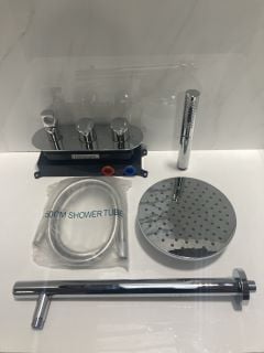 Lot 636  
            Marchington SR19 - Delivery or Collection 

                
CHROME CONCEALED SHOWER VALVE WITH OUTLET ELBOW/PARKING BRACKET, ROUND FIXED SHOW...