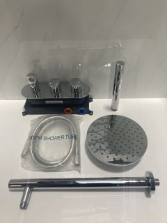 Lot 637  
            Marchington SR19 - Delivery or Collection 

                
CHROME CONCEALED SHOWER VALVE WITH OUTLET ELBOW/PARKING BRACKET, ROUND FIXED SHOW...