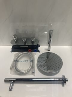 Lot 639  
            Marchington SR19 - Delivery or Collection 

                
CHROME CONCEALED SHOWER VALVE WITH OUTLET ELBOW/PARKING BRACKET, ROUND FIXED SHOW...