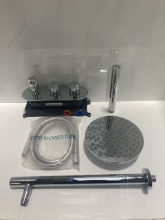 Lot 640  
            Marchington SR19 - Delivery or Collection 

                
CHROME CONCEALED SHOWER VALVE WITH OUTLET ELBOW/PARKING BRACKET, ROUND FIXED SHOW...