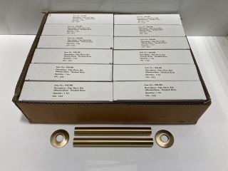 Lot 658  
            Marchington SR19 - Delivery or Collection 

                
QTY OF BRUSHED BRASS PIPE SLEEVE KITS 180 X 18MM - RRP £300: LOCATION - RACKING 1