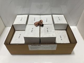 Lot 660  
            Marchington SR19 - Delivery or Collection 

                
QTY OF 15MM ANGLED RADIATOR VALVES IN COPPER EFFECT - RRP £150: LOCATION - RACKING 1
