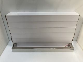 Lot 672  
            Marchington SR19 - Delivery or Collection 

                
QTY OF SANEUX ELECTRICALLY HEATED CHROME TOWEL RAILS 600MM - ORIGINAL RRP £750: L...
