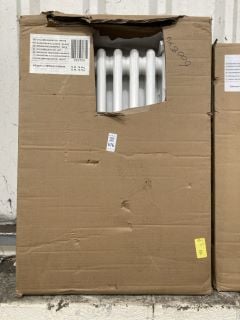 Lot 676  
            Marchington SR19 - Delivery or Collection 

                
TRADITIONAL HORIZONTAL 2 COLUMN CAST IRON STYLE RADIATOR IN WHITE 425 X 600MM - O...