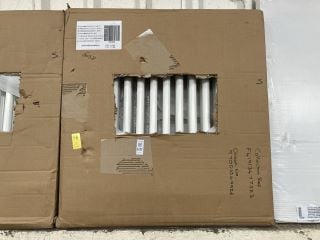 Lot 697  
            Marchington SR19 - Delivery or Collection 

                
TRADITIONAL HORIZONTAL 2 COLUMN CAST IRON STYLE RADIATOR IN WHITE 605 X 600MM - R...