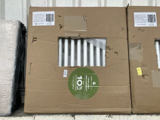 Lot 698  
            Marchington SR19 - Delivery or Collection 

                
TRADITIONAL HORIZONTAL 2 COLUMN CAST IRON STYLE RADIATOR IN WHITE 605 X 600MM - R...