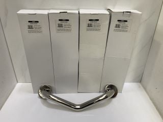 Lot 730  
            Marchington SR19 - Delivery or Collection 

                
QTY OF POLISHED SILVER 450MM ANGLED GRAB RAILS - RRP £175: LOCATION - RACKING 3