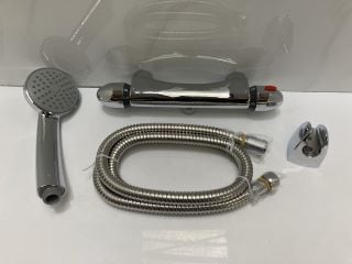 Lot 743  
            Marchington SR19 - Delivery or Collection 

                
THERMOSTATIC BAR SHOWER VALVE IN CHROME WITH SHOWER HANDSET, HOSE & WALL MOUNTING...