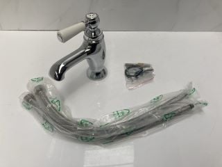 Lot 768  
            Marchington SR19 - Delivery or Collection 

                
TRADITIONAL LEVER ACTION MONO BASIN MIXER TAP IN CHROME - RRP £245: LOCATION - RA...