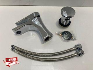Lot 771  
            Marchington SR19 - Delivery or Collection 

                
MONO BASIN MIXER TAP IN CHROME WITH SPRUNG WASTE - RRP £225: LOCATION - RACKING 3