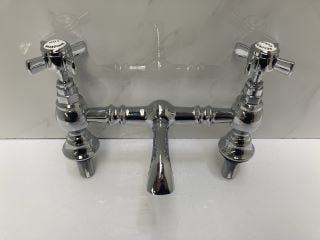 Lot 794  
            Marchington SR19 - Delivery or Collection 

                
TRADITIONAL BRIDGE STYLE BASIN MIXER IN CHROME - RRP £205: LOCATION - RACKING 3