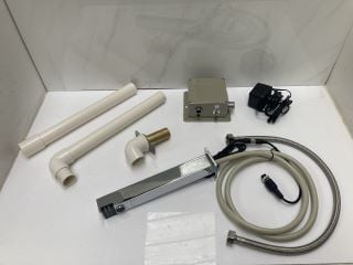Lot 806  
            Marchington SR19 - Delivery or Collection 

                
TWYFORD WALL MOUNTED IR SQUARE STYLED NO TOUCH BASIN SPOUT IN CHROME - RRP £788: ...