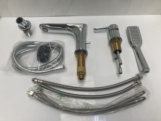 Lot 814  
            Marchington SR19 - Delivery or Collection 

                
DECK MOUNTED 3TH BSM IN CHROME WITH PENCIL STYLE HANDSET & HOSE - RRP £379: LOCAT...