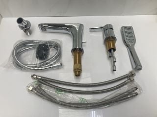 Lot 815  
            Marchington SR19 - Delivery or Collection 

                
DECK MOUNTED 3TH BSM IN CHROME WITH PENCIL STYLE HANDSET & HOSE - RRP £379: LOCAT...