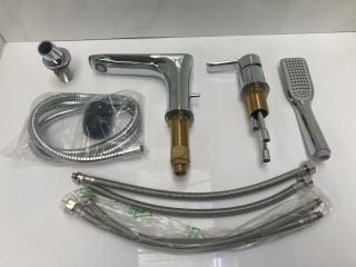 Lot 817  
            Marchington SR19 - Delivery or Collection 

                
DECK MOUNTED 3TH BSM IN CHROME WITH PENCIL STYLE HANDSET & HOSE - RRP £379: LOCAT...