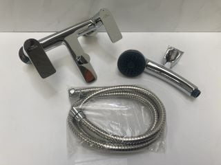 Lot 818  
            Marchington SR19 - Delivery or Collection 

                
DECK MOUNTED BSM IN CHROME WITH SHOWER HANDSET, HOSE & WALL MOUNTING BRACKET - RR...