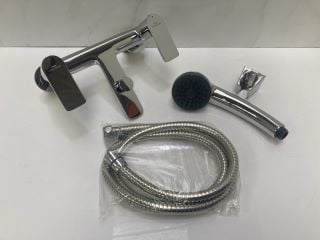 Lot 822  
            Marchington SR19 - Delivery or Collection 

                
DECK MOUNTED BSM IN CHROME WITH SHOWER HANDSET, HOSE & WALL MOUNTING BRACKET - RR...