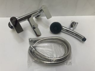 Lot 823  
            Marchington SR19 - Delivery or Collection 

                
DECK MOUNTED BSM IN CHROME WITH SHOWER HANDSET, HOSE & WALL MOUNTING BRACKET - RR...