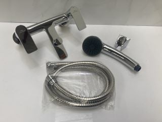 Lot 825  
            Marchington SR19 - Delivery or Collection 

                
DECK MOUNTED BSM IN CHROME WITH SHOWER HANDSET, HOSE & WALL MOUNTING BRACKET - RR...