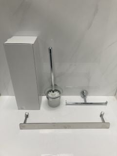Lot 828  
            Marchington SR19 - Delivery or Collection 

                
QTY OF ASSORTED BATHROOM ACCESSORY FITTINGS - RRP £200: LOCATION - RACKING 3