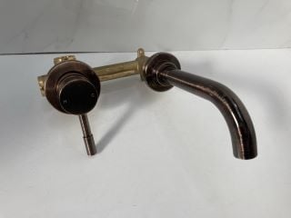 Lot 850  
            Marchington SR19 - Delivery or Collection 

                
WALL MOUNTED BASIN MIXER IN OIL RUBBED BRONZE - RRP £205: LOCATION - RACKING 3