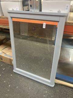 Lot 865  
            Marchington SR19 - Collection 

                
(COLLECTION ONLY) SANEUX SOFIA 600MM FRAMED MIRROR IN DOVE GREY - ORIGINAL RRP £5...