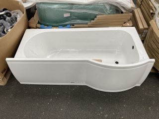Lot 962  
            Marchington SR19 - Delivery or Collection 

                
1675 X 850MM NTH RH P-SHAPED SHOWER BATH WITH SIDE PANEL - ORIGINAL RRP £389: LOC...