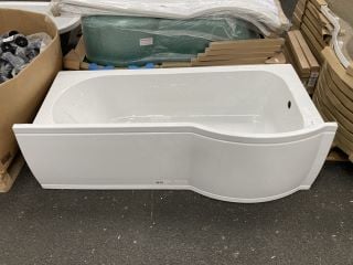 Lot 964  
            Marchington SR19 - Delivery or Collection 

                
1675 X 850MM NTH RH P-SHAPED SHOWER BATH WITH SIDE PANEL - ORIGINAL RRP £389: LOC...