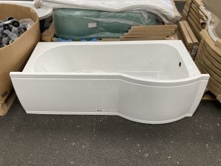 Lot 965  
            Marchington SR19 - Delivery or Collection 

                
1675 X 850MM NTH RH P-SHAPED SHOWER BATH WITH SIDE PANEL - ORIGINAL RRP £389: LOC...