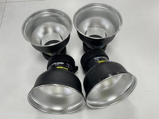 Lot 104  
            Marchington - Delivery or Collection 

                
4X PROFOTO ZOOM REFLECTORS STUDIO LIGHTING ACCESSORIES. [JPTM147904]