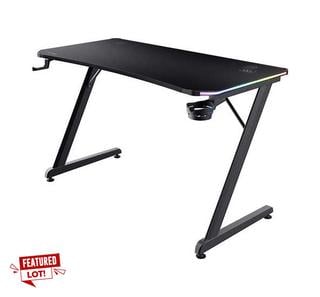 Lot 147  
            Marchington - Delivery or Collection 

                
GAMINGXTRUST LUMINUS RCB WITH LED ILLUMINATION GAMING DESK IN BLACK: MODEL NO GXT...