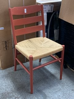 Lot 10  
            Marchington SR11 - Delivery or Collection 
                
JOHN LEWIS & PARTNERS REED PAINTED WOVEN DINING CHAIR - ORIGINAL RRP - £106: LOCA...
